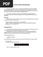 Hack Websites With Metasploit