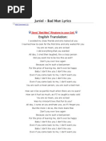 Juniel - Bad Man Lyrics: English Translation