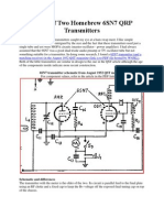 A Tale of Two Homebrew 6SN7 QRP Transmitters