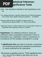 Significance Tests