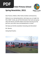 Spring 2013 Newsletter