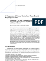 Corona Discharge Treatment Versus Flame Treatment of PP