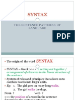 TSL3102 Lecture 9 Syntax