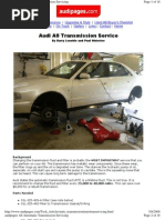 Audi Pages - Com ATF Replacement DIY