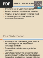 Post Vedic Period