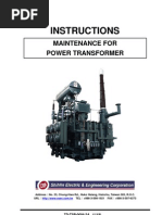 Maintenance Manual of Transformer