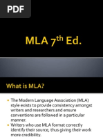 MLA 7th Edition 