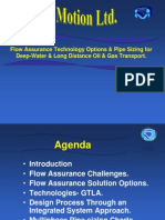 Flow Assurance Technology Options Pipe Sizing For Deep Water Long Distance Oil Gas Transport