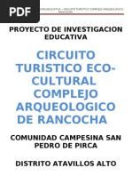 Proyecto de Estudio Pirca Rancohca