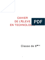 Cahier Eleve 6e Techno