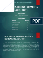 Negotiable Instruments Act, 1881