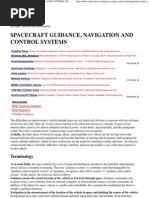 Spacecraft Guidance, Navigation and Control Systems