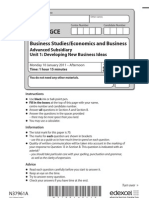 Edexcel GCE: Business Studies/Economics and Business