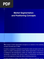 Market Segmentation and Positioning Concepts