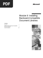 Module 9: Installing Backward-Compatible Document Libraries