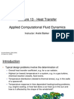 Lecture 13 - Heat Transfer Applied Computational Fluid Dynamics