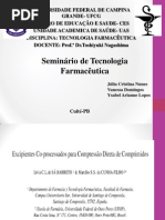 Seminario Tecnologia Farmacêutica