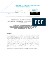 Detection and Analysis of Power Quality Disturbances Under Faulty Conditions in Electrical