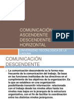 Comunicación Ascendente Descendente y Horizontal