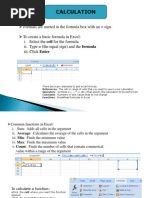 Excel Calculation