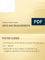 Units and Measurements: Radiation Physics Paper I