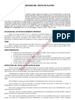 Comentario Del Texto de Platon 2011 PDF