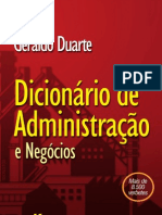 Dicionário de Administração e Negócios - Geraldo Duarte