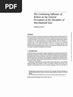 The Continuing Influence of Kelsen On The General Perception of The Discipline of International Law