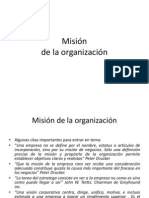 Clase - Mision de La Empresa