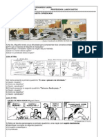 Atividade Sujeito e Predicado Minha 8 Ano