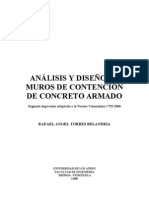 Análisis y Diseño de Muros de Contención de Concreto Armado