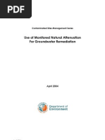 Use of Monitored Natural Attenuation For Groundwater Remediation WA