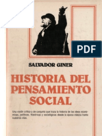 Giner Salvador - Historia Del Pensamiento Social