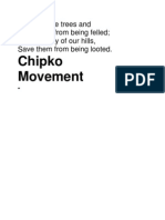 Chipko Movement