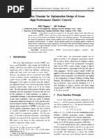 Four-Function Principle For Optimization Design of Green High Performance Massive Concrete