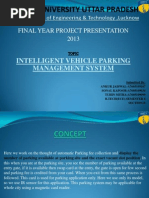 Final PPT 5thapril Intelligent Vehicle Parking Management System