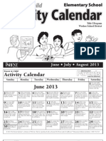 Summer Calendar Elem Eng