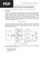 Experiment 8 Synchronous Generator Line Synchronization