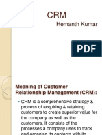 CRM Reliance Mart and Bigbazaar