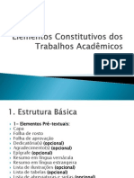 Elementos Constitutivos Dos Trabalhos Acadêmicos