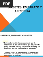 Anestesia, Embarazo y Diabetes