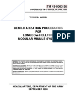 Demilitarization Procedures For Longbow Hellfire System 2002