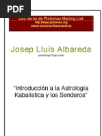 Astrologia Cabalistica y Senderos J L Albareda