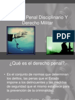 Derecho Penal Disciplinario Y Derecho Militar