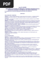 Ley 118 Del 90 Que Crea El Conavi y Su Carta Organica