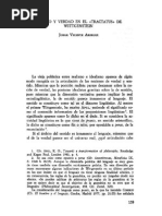 Jorge Vicente Arregui - Sentido y Verdad en El Tractatus de Wittgenstein