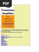 The Transistor Amplifier 