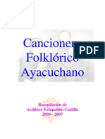 Cancionero Folklorico Ayacuchano