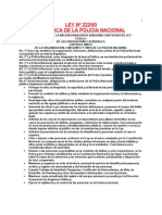 LEY 222 DEL 93 Organica de La Policia Nacional