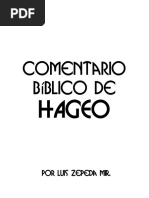 Comentario Bíblico de Hageo